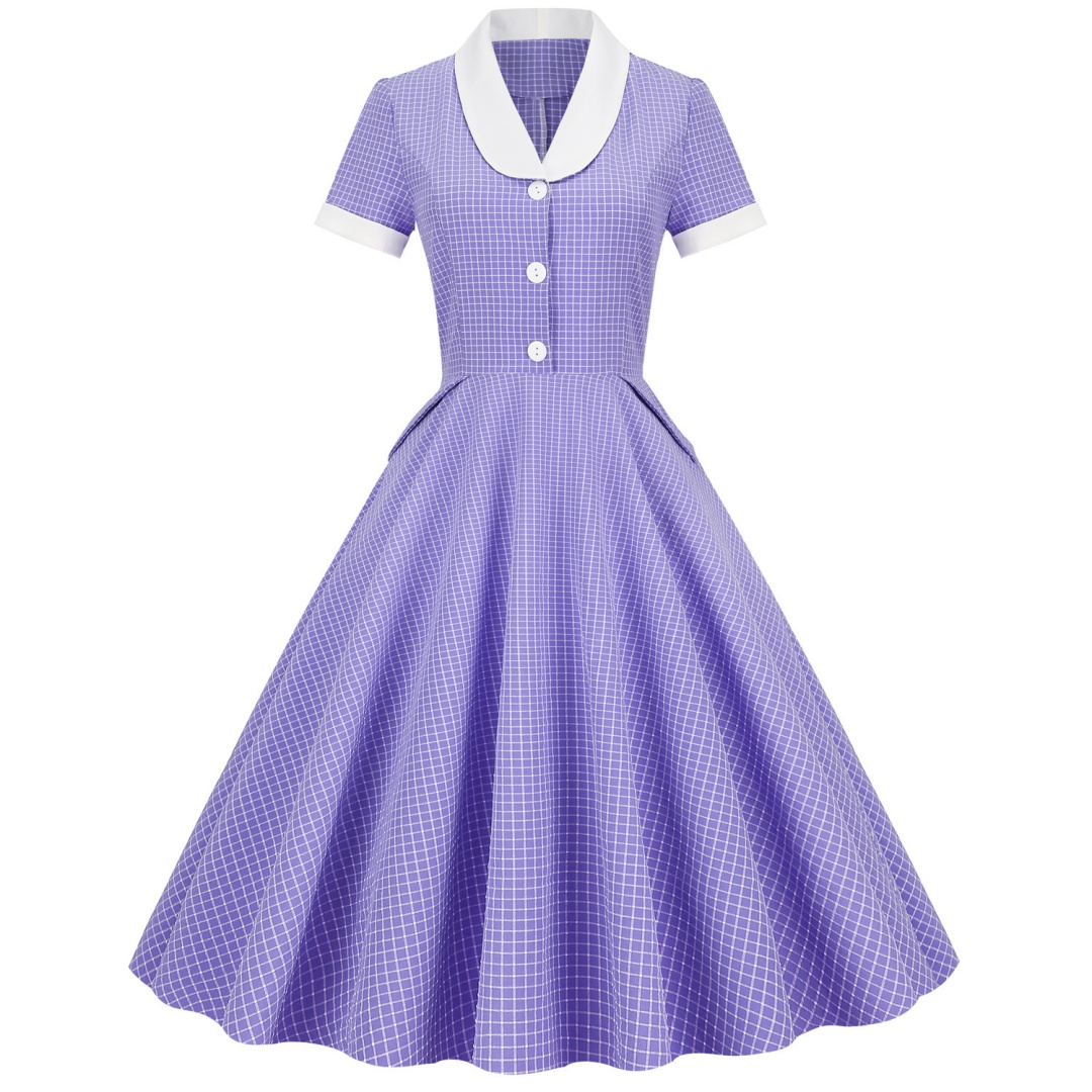 1950s Cape Collar Vintage  Dresses Retro Rockabilly  Cocktail Party Dress